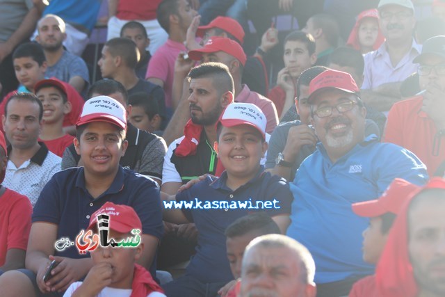 فيديو : الحسم النهائي ينتقل الى ارض الناصرة يوم الثلاثاء بعد التعادل 1-1 واكثر من 4500 مشجع ساند الفريق القسماوي 